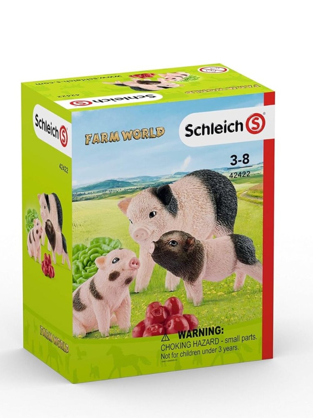 Schleich Pig Mother & Piglets w/Apples Lettuce Farm World Figurine New in  Box